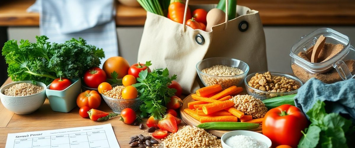 Come organizzare un menù settimanale sano senza sprechi alimentari. Strategie pratiche per ottimizzare la spesa e valorizzare ogni ingrediente.