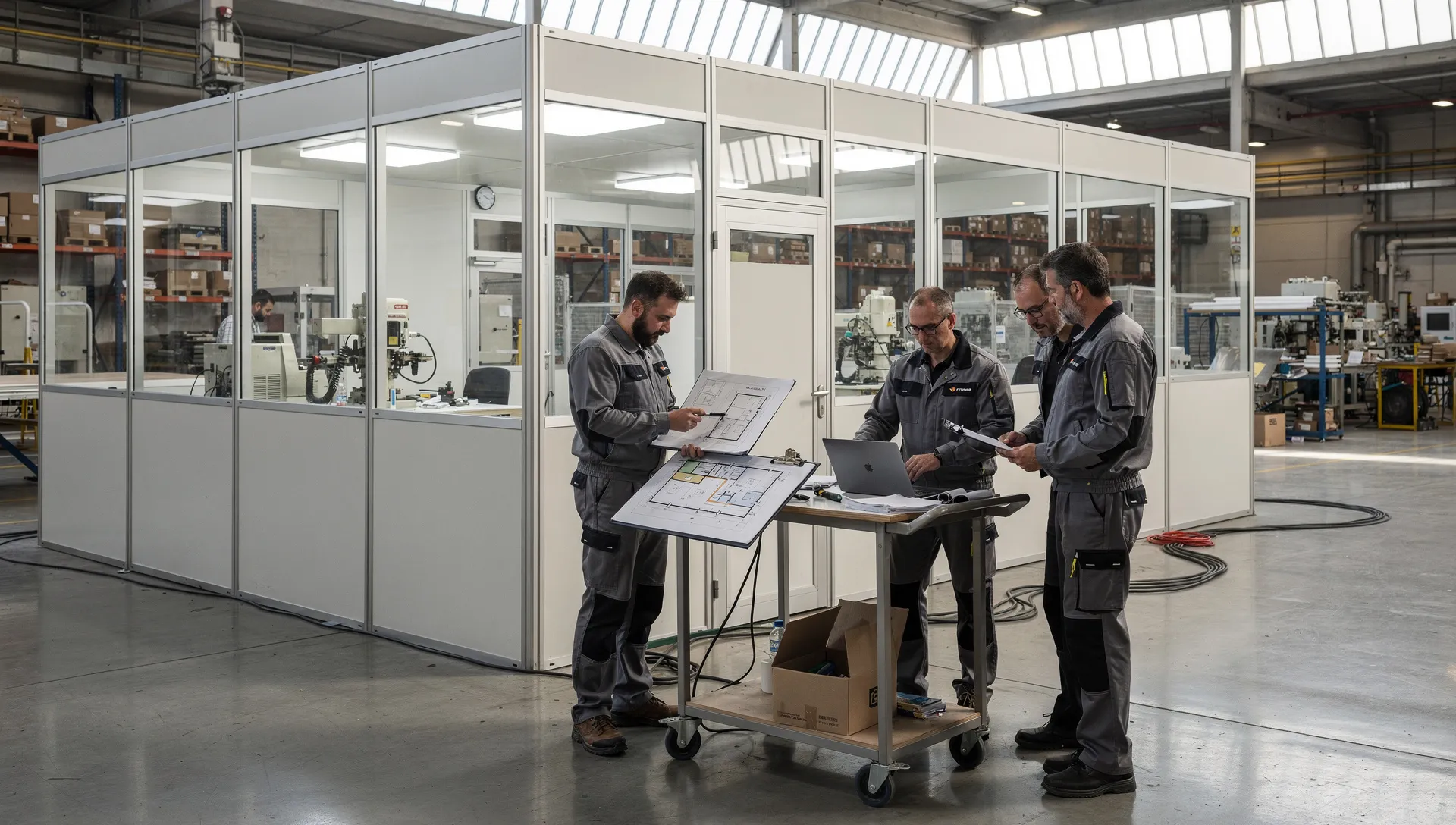 Parete mobile o intervento edilizio? il confine che in audit salta fuori Sopralluogo tecnico in un capannone con pareti mobili divisorie e box industriale interno